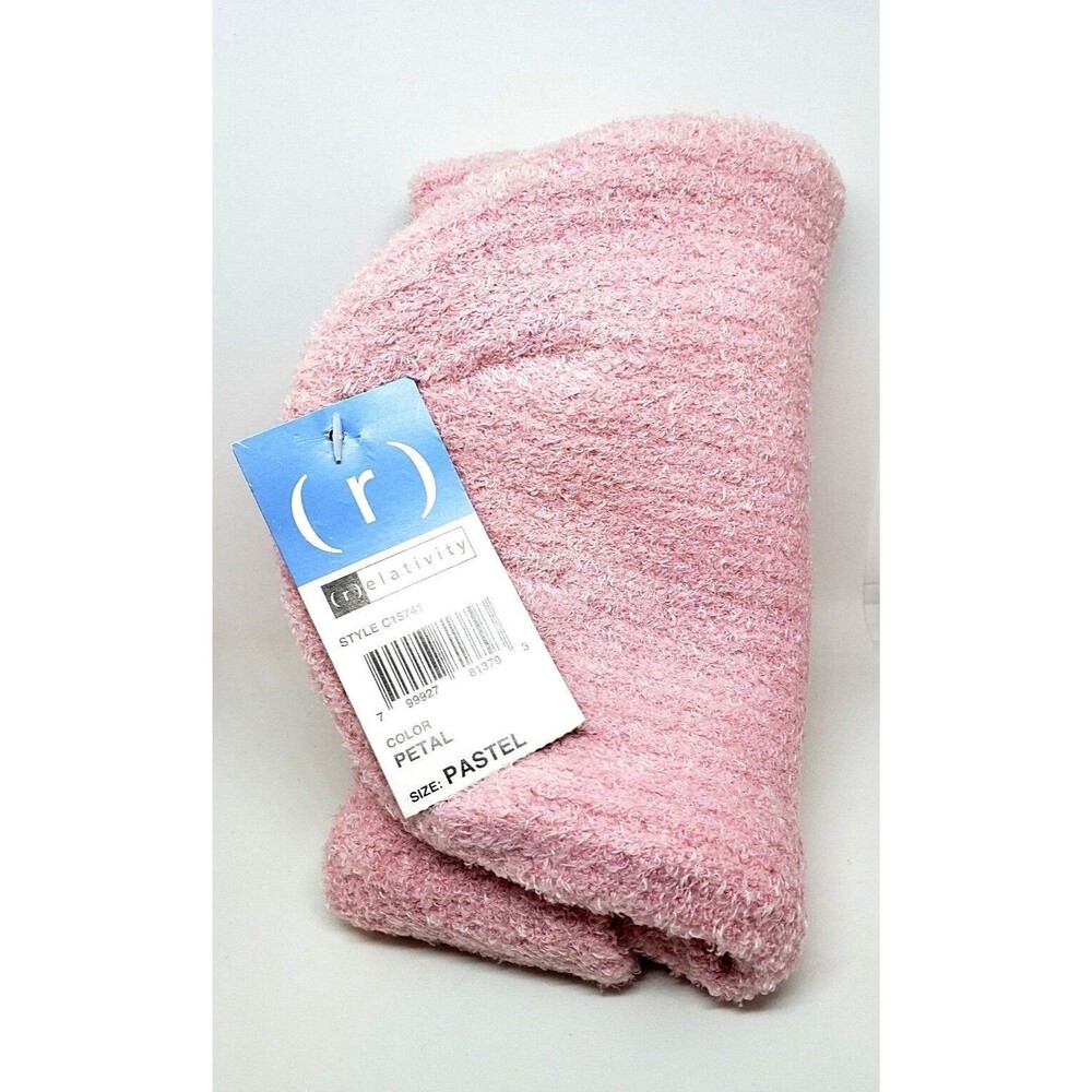 RELATIVITY Beanie Petal Pink One Size Ski Cap Pastel Womens Hat New with Tags - Picture 8 of 8